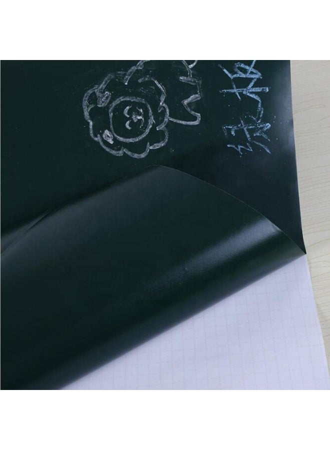 Self-Adhesive Black Chalkboard Wall Sticker Roll, Removable & Reusable Blackboard Decal for Home, Office, Kitchen, & School - Image 5